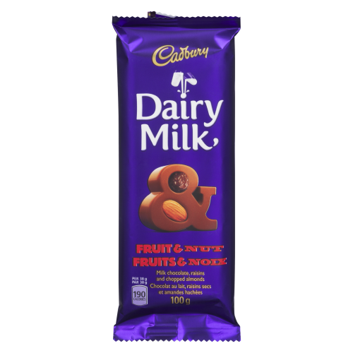 Cadbury Dairy Milk 100gm Fruit & Nut