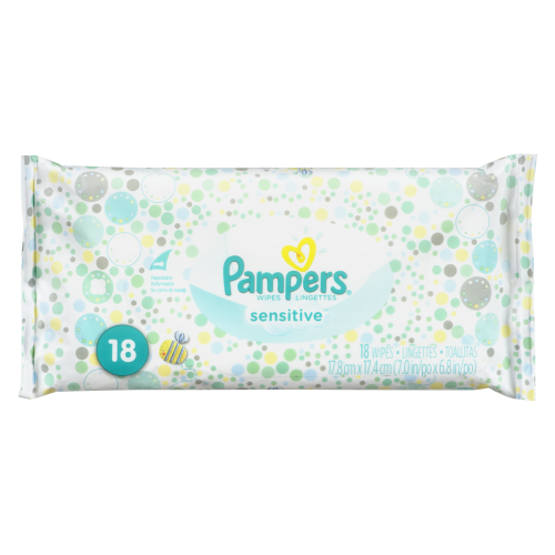 Pampers Sensitive Wipes 18's