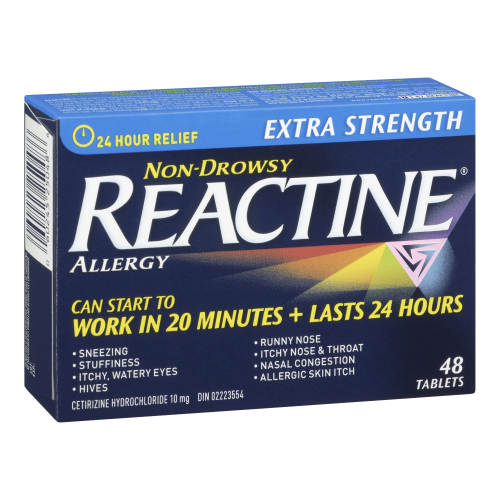 Reactine Non Drowsy Extra Strength Tablets  48's