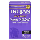 Trojan Her Pleasure Ultra Ribbed 12 Premium