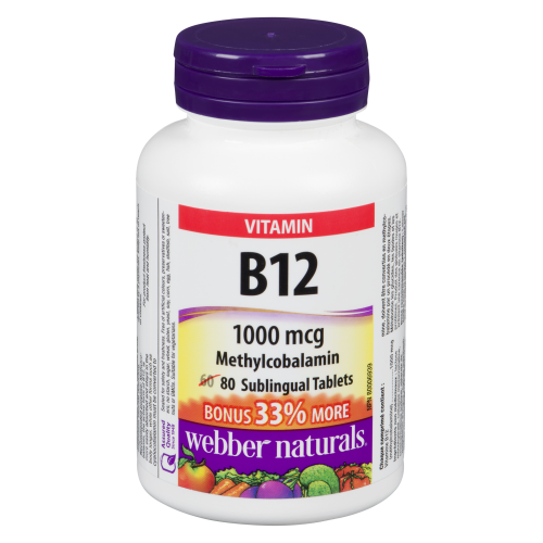 Vitamin B12 Subl 1000mcg 60+20 Tablets