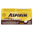 Aspirin 325mg 100 Tablets