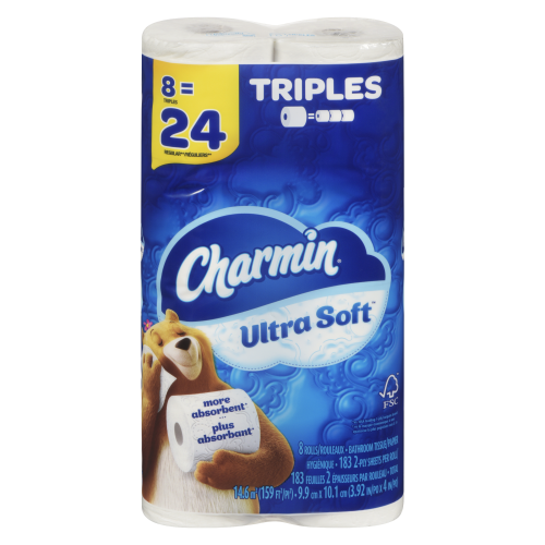 Charmin Ultra Soft 8 Triple Rolls Toilet paper