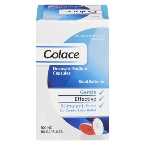 Colace 100mg 60 Capsules Stool Softener