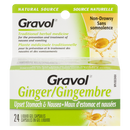 Gravol Ginger 24's Gel Capsules