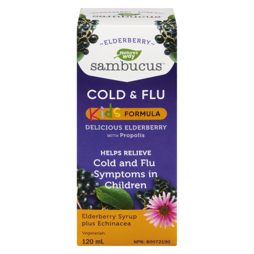 Nature's Way Sambucus Cold & Flu Kids 120ml Elderberry