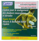 Option+ Regular Muscle & Back Pain 18+9 Caplets