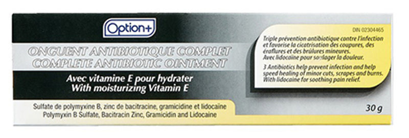 Option+ Complete Antibiotic Ointment 30gm