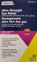Option+ Gas Relief Ultra Strength 180mg 30's