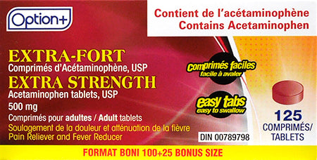 Option+ Acet 500mg 125 Tablets