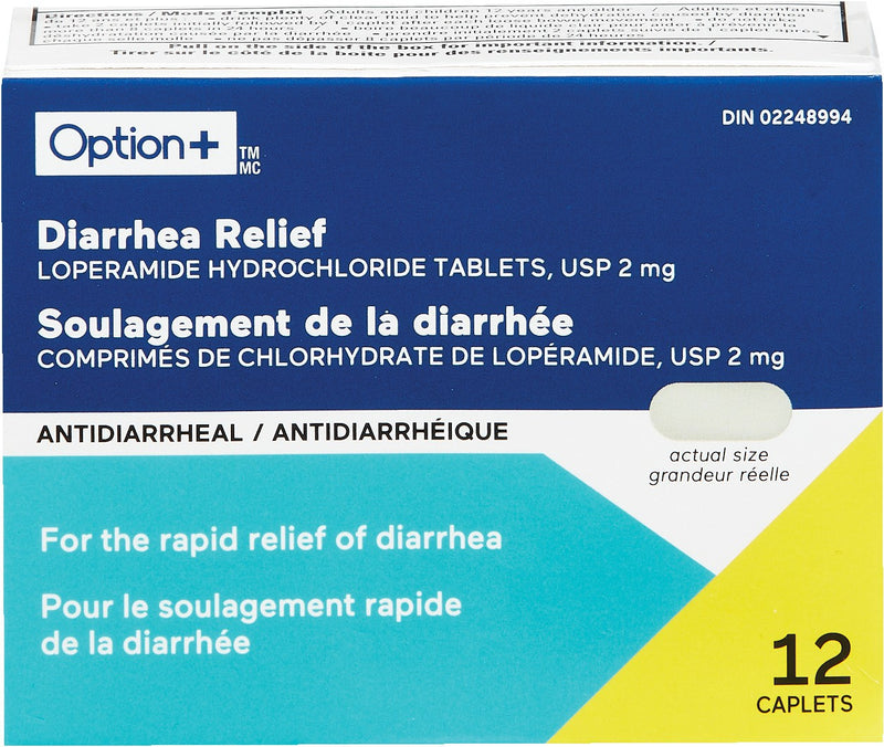 Option+ Diarrhea Relief 12 Caplets