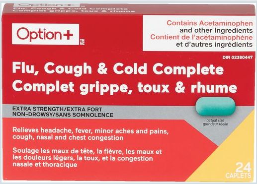 Option+ Cough Cold Flu 24's