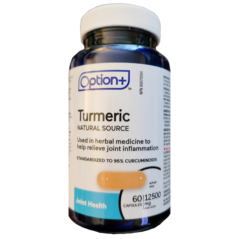 Option+ Turmeric  12500mg 60 Capsules