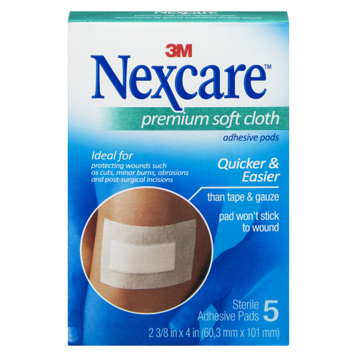 3M Nexcare Premium Soft Cloth Pads 5