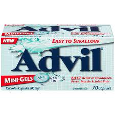 Advil 200mg 70 Mini Gel Caps
