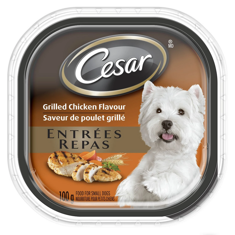Cesar 100gm Moist Dog Food Grilled Chicken