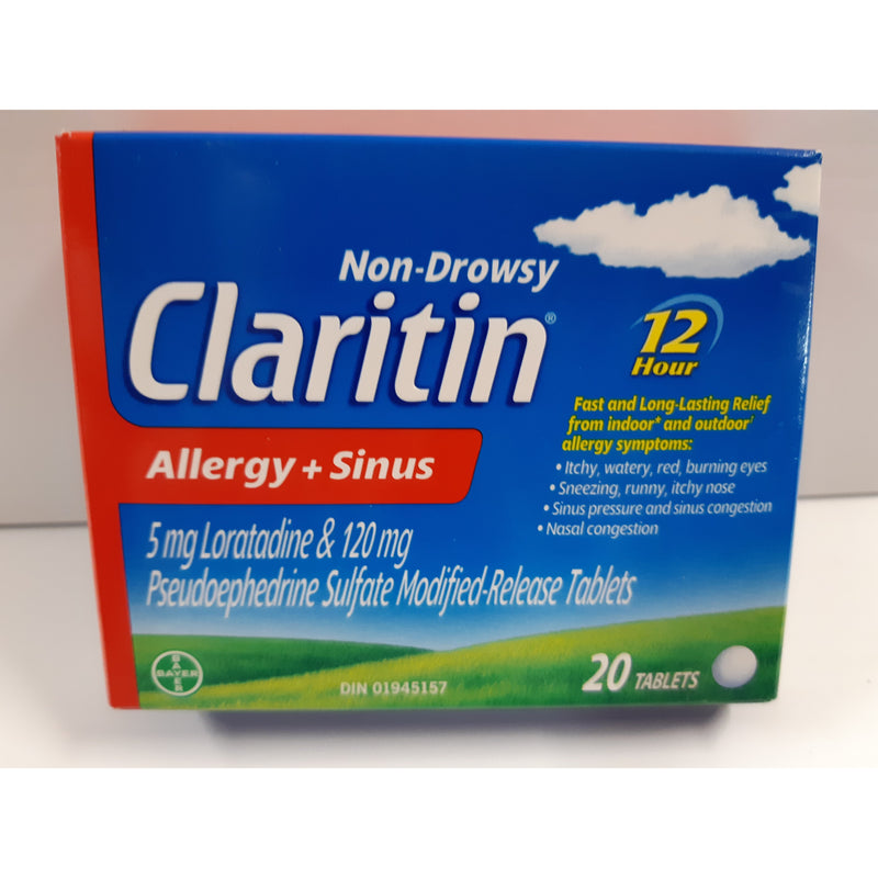 Claritin 20 Tablets Allergy and Sinus