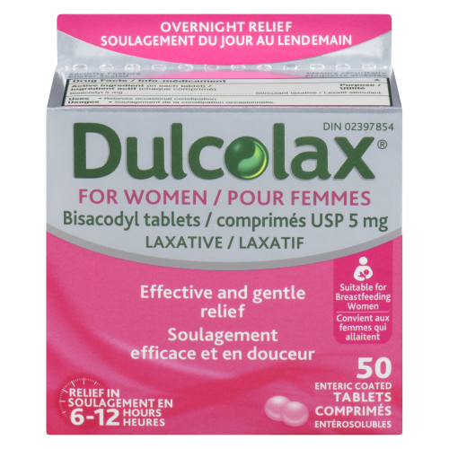 Dulcolax Bisacodyl For Women 50 Tablets