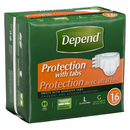Depend 16's Large-Extra Large Brief