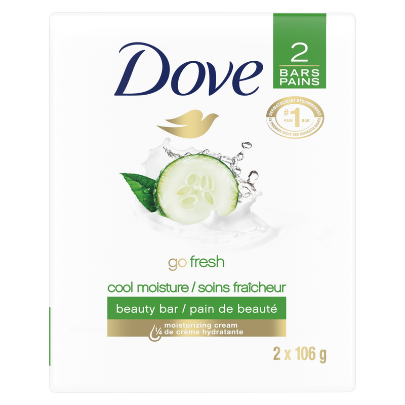 Dove 2x106g Go Fresh Bar Soap