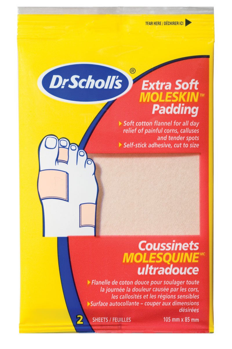 Dr. Scholl's Moleskin Padding 2 Sheets