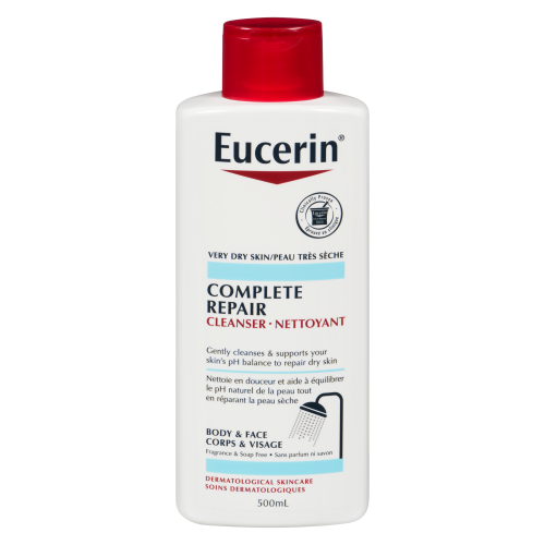 Eucerin Complete Repair Cleanser Body & Face 500ml