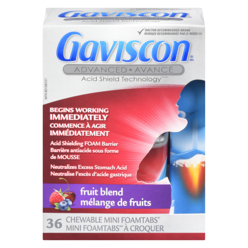 Gaviscon Advanced Fruit Blend 36 Chewable Mini Foamtabs