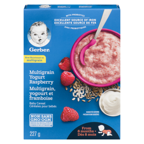 Gerber Multigrain Yogurt Raspberry 227gm
