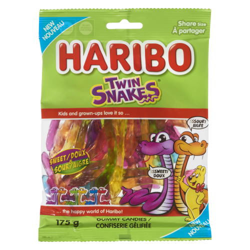 Haribo Twin Snakes 175gm Gummies