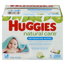 Huggies Natural Care Refreshing Wipes 288pk