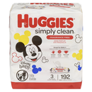 Huggies Simply Clean Fragrance Free 192 wipes