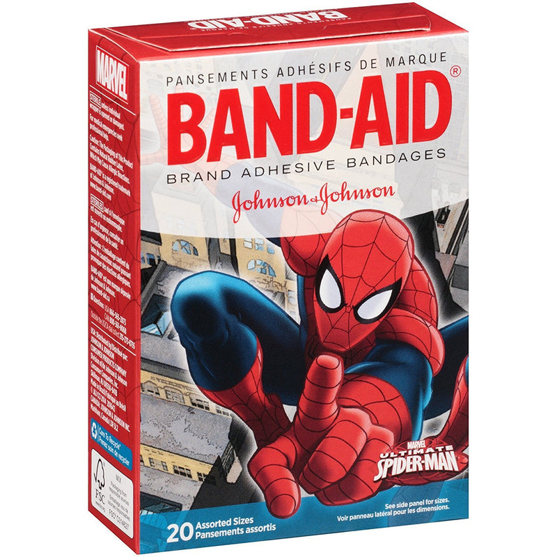 J&J Band-Aid 20's Spiderman