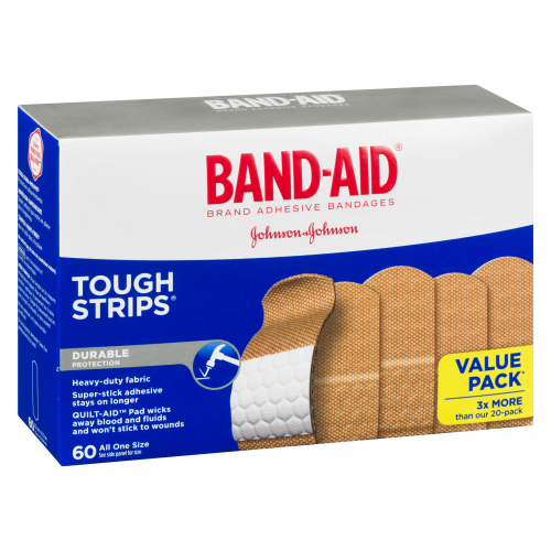 J&J Band-Aid Tough Strips 60's