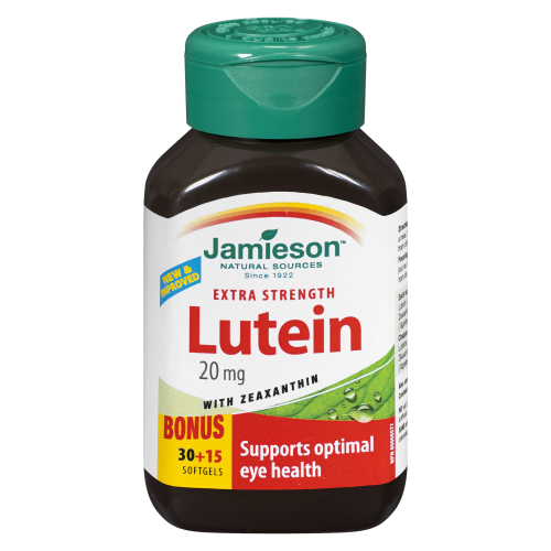 Lutein Extra Strength 20mg 30+15 Soft Gels