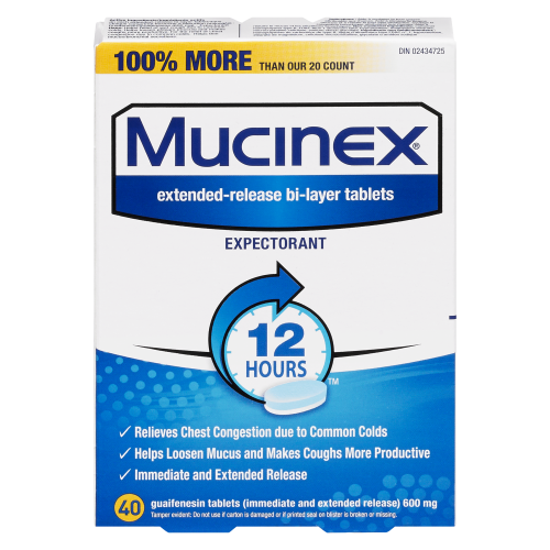 Mucinex Expectorant 40 Tablets