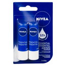 Nivea 12hr Essential Lip Balm 2 x 4.3gm