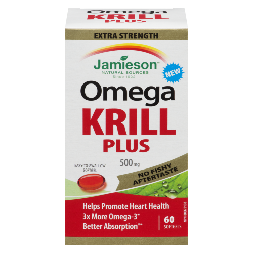 Omega Krill Plus 500mg 60 Softgels