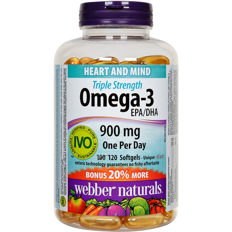 Webber Omega-3 Triple Strength 100+20 Softgel