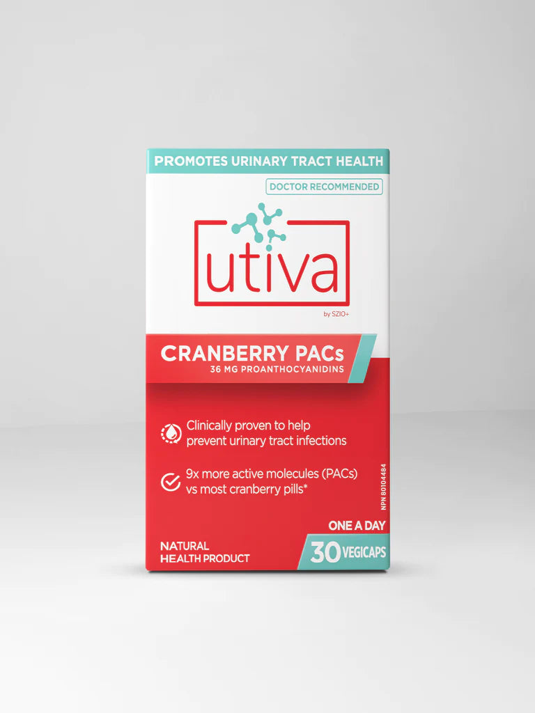 Utiva Cranberry Pacs Urinary Tract Health 30 Vegicaps