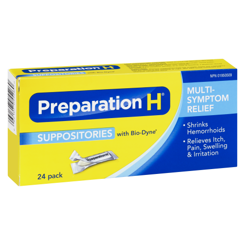Preparation H Suppositories 24's