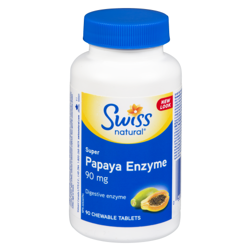 Swiss Super Papya Enzyme 90mg 50 Chewable Tablets