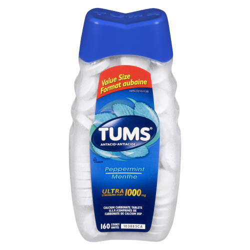 Tums Peppermint 160 Chewable Tablets