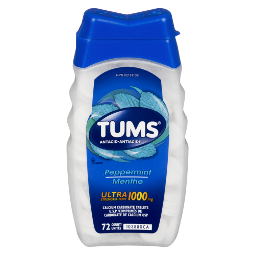 Tums Peppermint Ultra 1000mg 72's