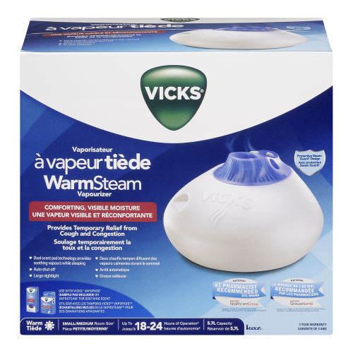 Vicks Vaporizer Warm Steam – Roulston's Pharmacy PharmaChoice