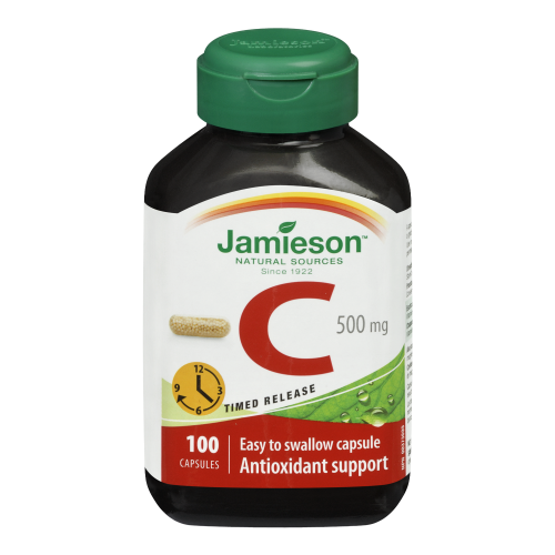 Vitamin C T.R. 500mg 100 Capsules Jamieson