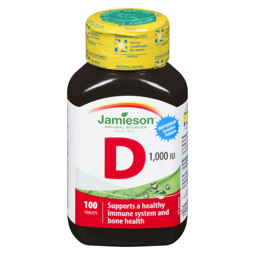 Vitamin D 1000iu 100 Tablets Jamieson