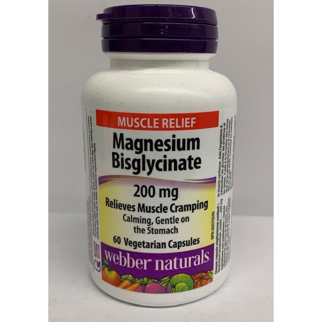 Webber Magnesium Bisglycinate 200mg 60Caplets