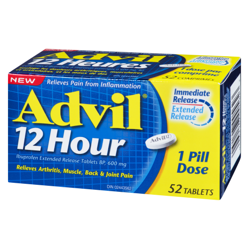 Advil 12 Hour 600mg 52 Tablets