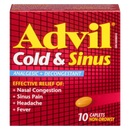 Advil Cold & Sinus 10 Caplets