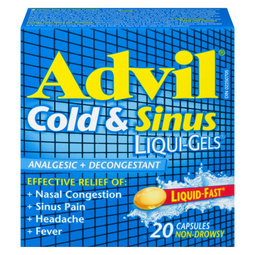 Advil Cold & Sinus 20 Liquid Gels